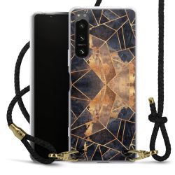 Carry Case Transparent Leather black/gold