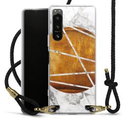 Carry Case Transparent Leather black/gold