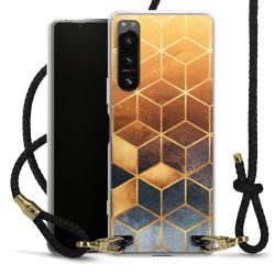 Carry Case Transparent Leather black/gold