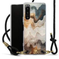 Carry Case Transparent Leather black/gold