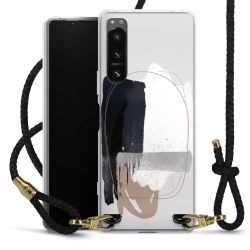 Carry Case Transparent Leather black/gold