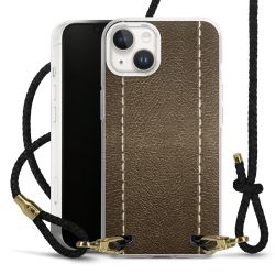 Carry Case Transparent Leather black/gold