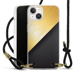 Carry Case Transparent Leather black/gold