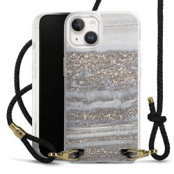 Carry Case Transparent Leather black/gold