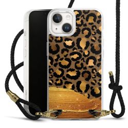 Carry Case Transparent Leather black/gold