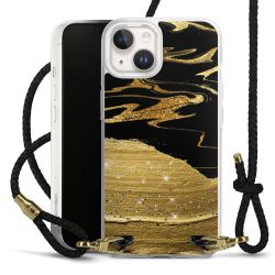 Carry Case Transparent Leather black/gold