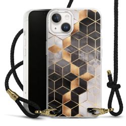 Carry Case Transparent Leather black/gold