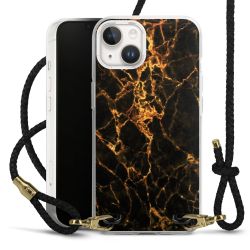 Carry Case Transparent Leather black/gold