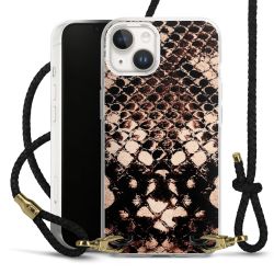 Carry Case Transparent Leather black/gold