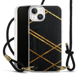 Carry Case Transparent Leather black/gold