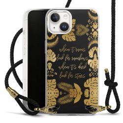 Carry Case Transparent Leather black/gold