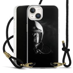 Carry Case Transparent Leather black/gold