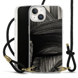 Carry Case Transparent Leather black/gold