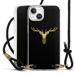 Carry Case Transparent Leather black/gold