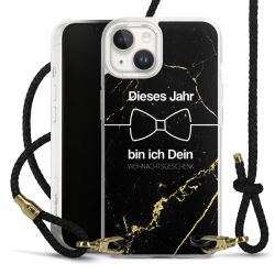 Carry Case Transparent Leder schwarz/gold