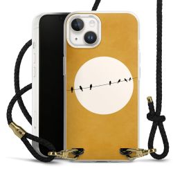 Carry Case Transparent Leather black/gold