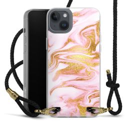 Carry Case Transparent Leather black/gold