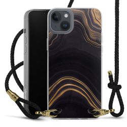 Carry Case Transparent Leather black/gold