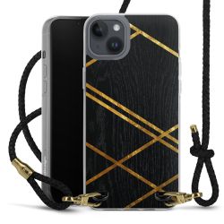 Carry Case Transparent Leather black/gold