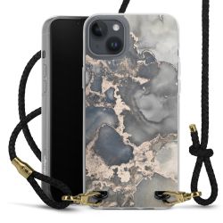 Carry Case Transparent Leather black/gold