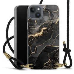 Carry Case Transparent Leather black/gold