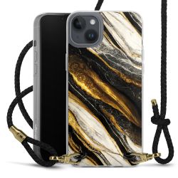 Carry Case Transparent Leather black/gold