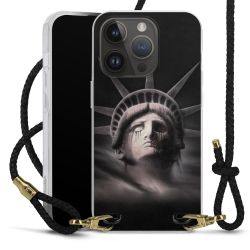 Carry Case Transparent Leather black/gold