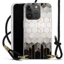 Carry Case Transparent Leather black/gold