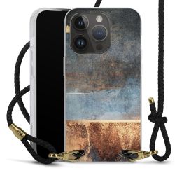 Carry Case Transparent Leather black/gold