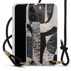 Carry Case Transparent Leather black/gold