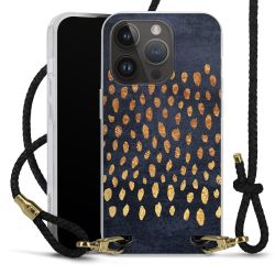 Carry Case Transparent Leather black/gold