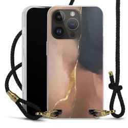 Carry Case Transparent Leather black/gold