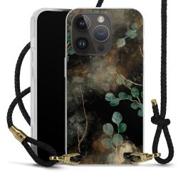 Carry Case Transparent Leather black/gold