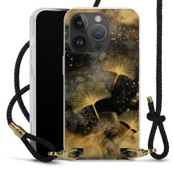 Carry Case Transparent Leather black/gold