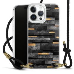 Carry Case Transparent Leather black/gold