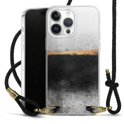 Carry Case Transparent Leather black/gold