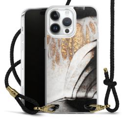 Carry Case Transparent Leather black/gold