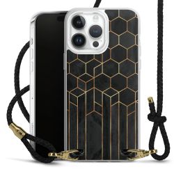 Carry Case Transparent Leather black/gold