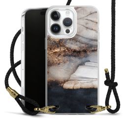 Carry Case Transparent Leather black/gold