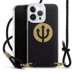 Carry Case Transparent Leather black/gold