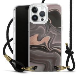 Carry Case Transparent Leather black/gold