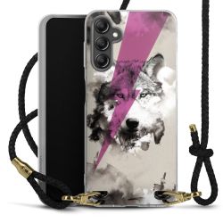 Carry Case Transparent Leather black/gold