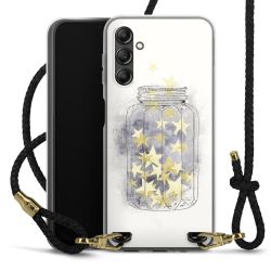 Carry Case Transparent Leather black/gold