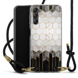 Carry Case Transparent Leather black/gold