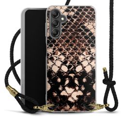 Carry Case Transparent Leather black/gold