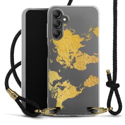 Carry Case Transparent Leather black/gold