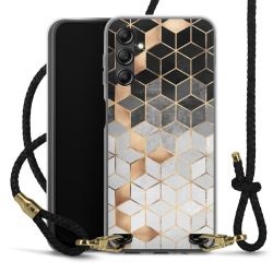 Carry Case Transparent Leather black/gold