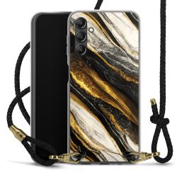 Carry Case Transparent Leather black/gold