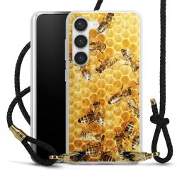 Carry Case Transparent Leather black/gold