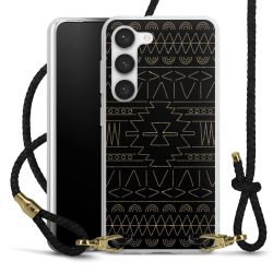 Carry Case Transparent Leather black/gold